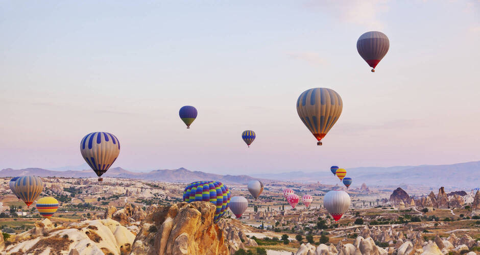 Heißluftballons über Kappadokien 