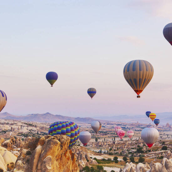 Heißluftballons über Kappadokien 