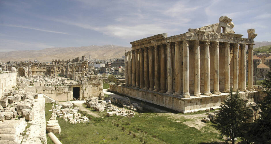 Der Bacchus-Tempel in Baalbek 