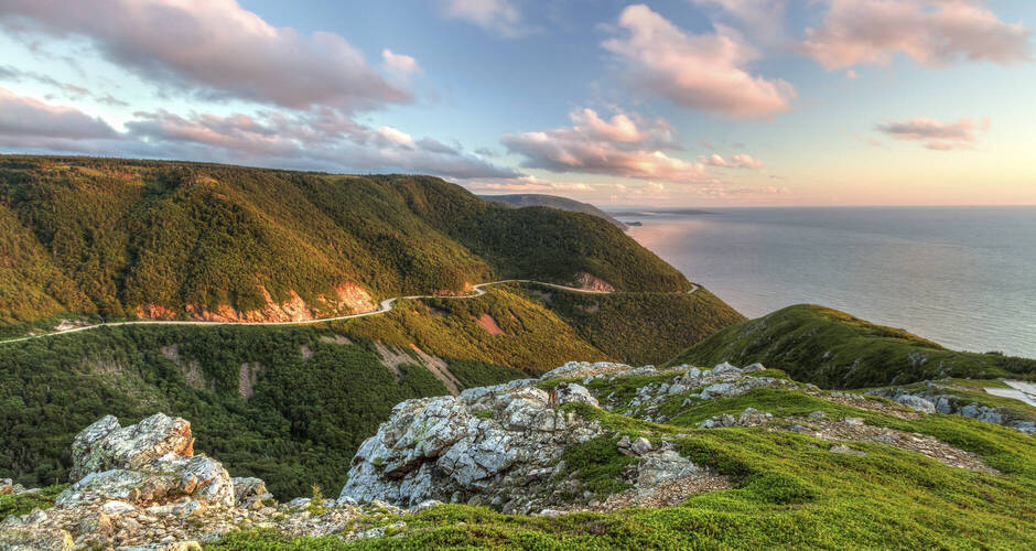Traumstrasse am Cape Breton in Nova Scotia 