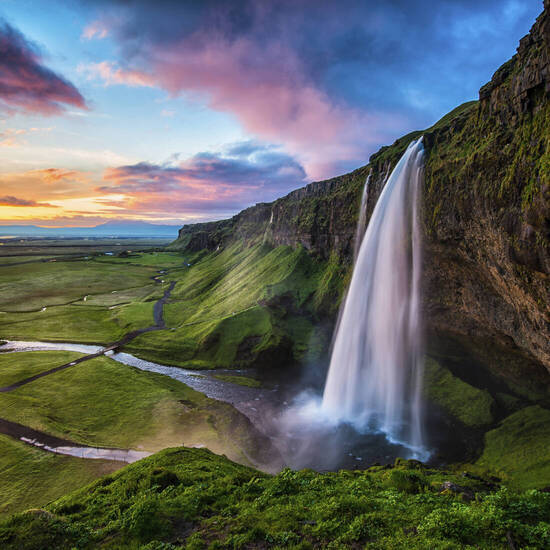Seljalandsfoss Wasserfall, Island 