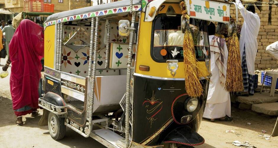 Weitverbreitetes Transportmittel, das Tuk Tuk 