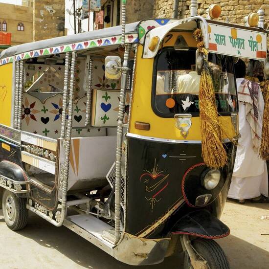 Weitverbreitetes Transportmittel, das Tuk Tuk 