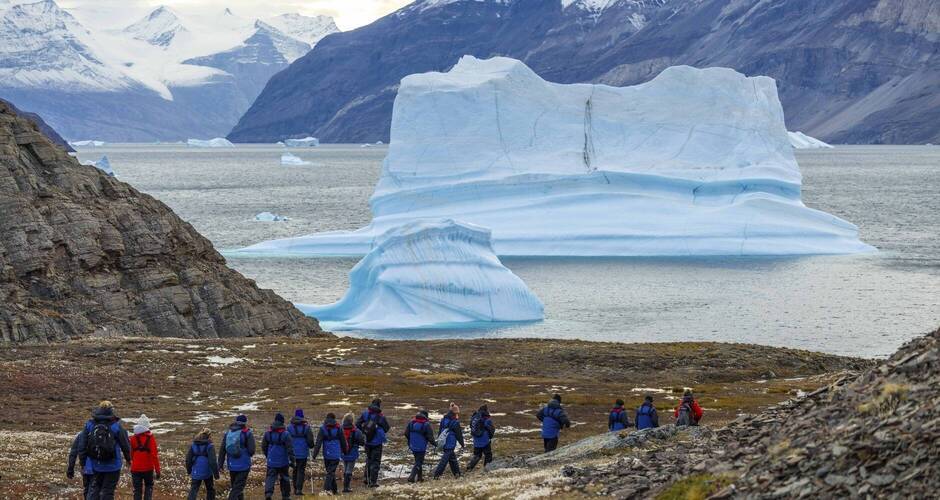 Eine geführte Wanderung in Spitzbergen Aurora
