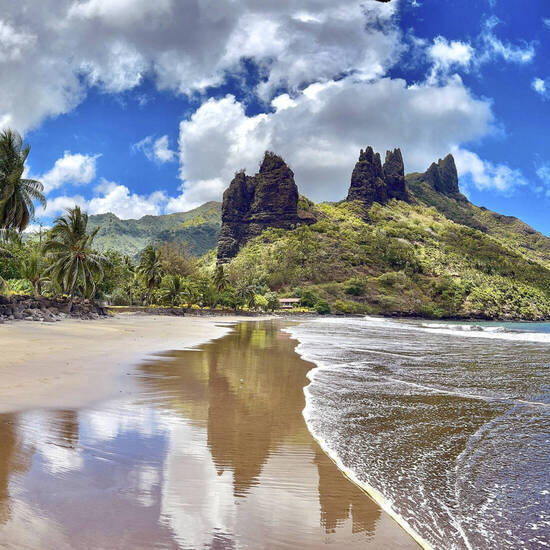 Am Strand von Nuku Hiva 