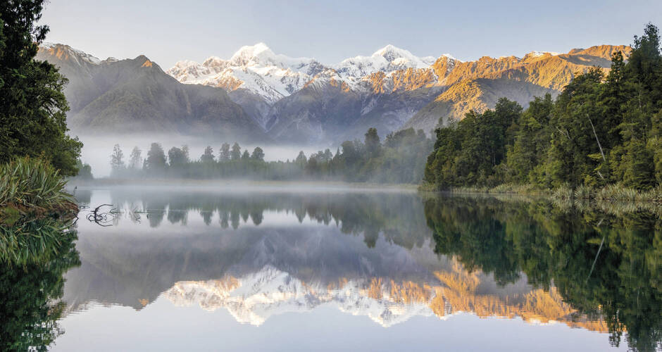 Lake Matheson, auch "Spiegelsee" genannt 