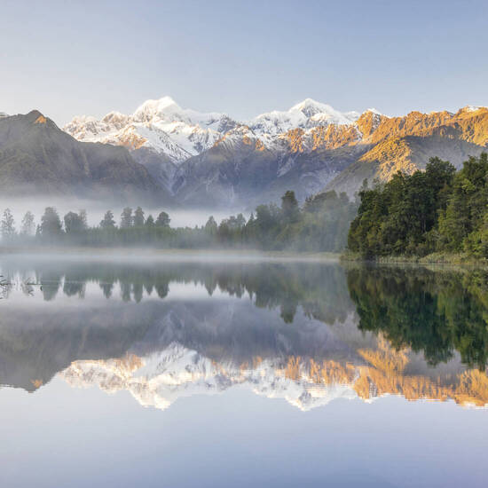 Lake Matheson, auch "Spiegelsee" genannt 