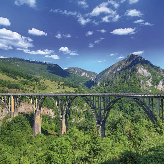 Tara-Brücke über den Canyon  