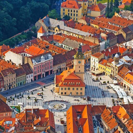 Brasov (Kronstadt) aus der Vogelperspektive © dziewul - stock.adobe.com