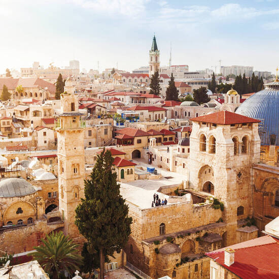 Blick auf die Altstadt von Jerusalem 