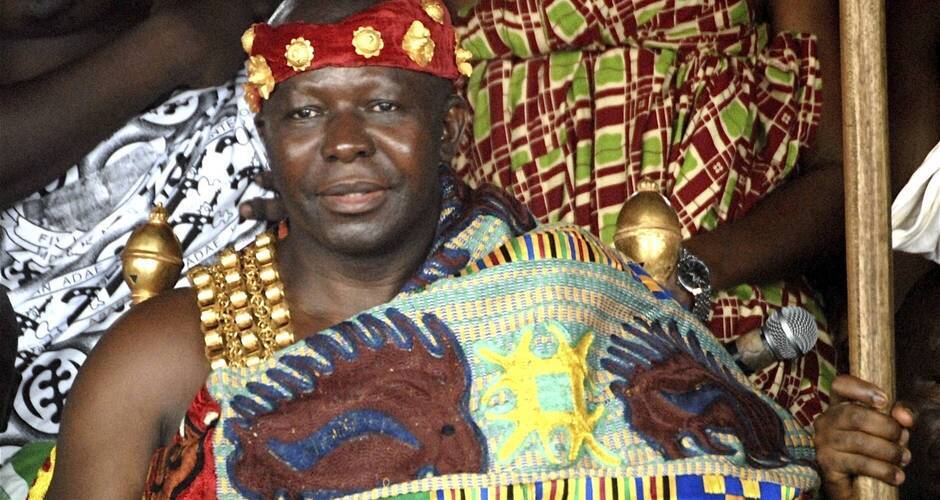 Ashanti-König beim Akwasidae-Fest in Ghana 