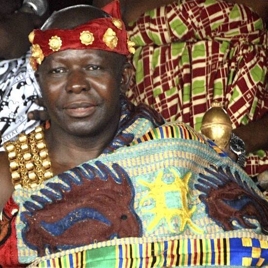 Ashanti-König beim Akwasidae-Fest in Ghana 