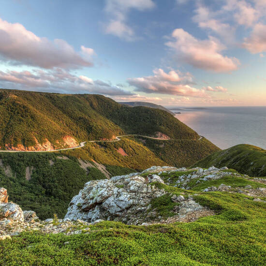 Traumstrasse am Cape Breton in Nova Scotia 