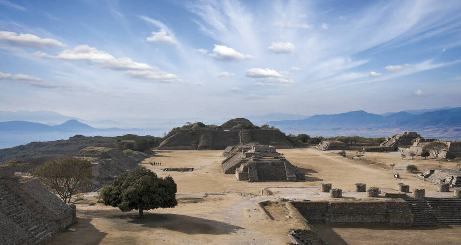 Monte Alban, auf einem Hochplateau über Oaxaca 