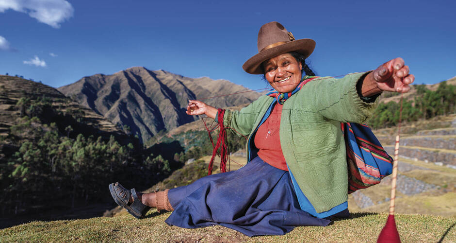 Quechua-Frau im Heiligen Tal der Inka 