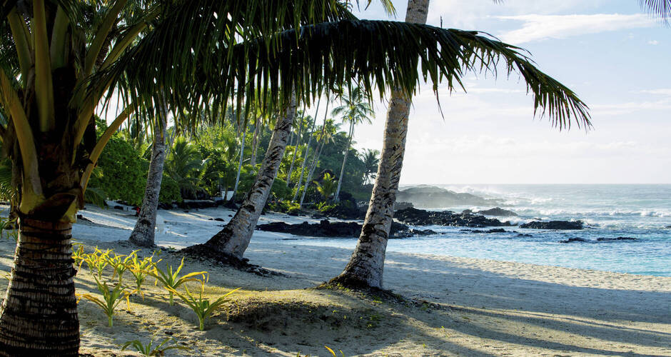 Unberührte Küste von Upolu, Samoa 
