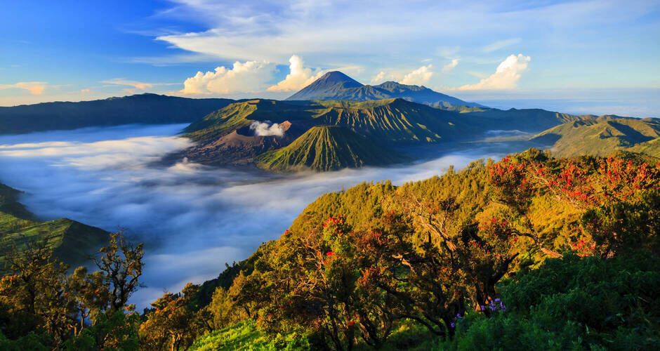 Bromo Vulkan bei Sonnenaufgang,Ost-Java,Indonesien ©lkunl - stock.adobe.com