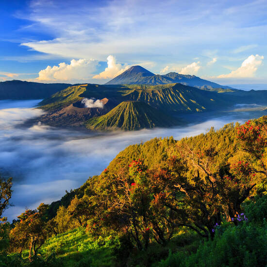 Bromo Vulkan bei Sonnenaufgang,Ost-Java,Indonesien ©lkunl - stock.adobe.com