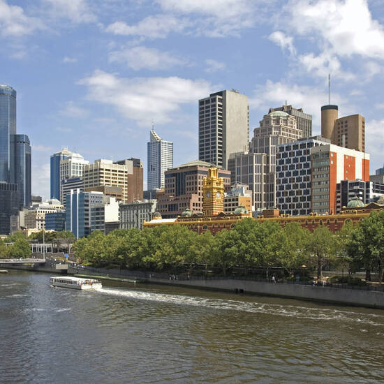 Blick auf Melbourne 