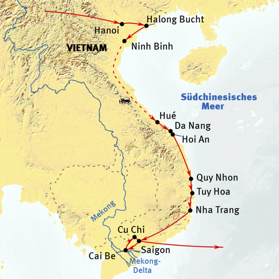 Vietnam überland