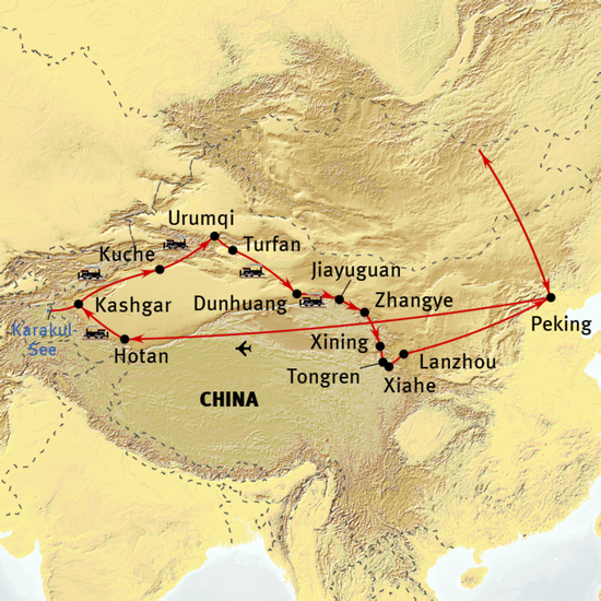 Route Antike Seidenstraße